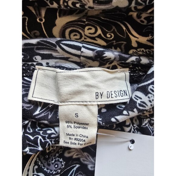 By Design NWT black and white turtle neck women's size small - Picture 7 of 9